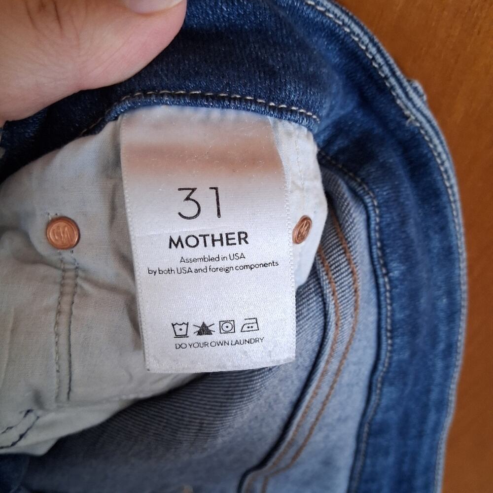 Mother The Looker Ankle Fray Jeans Size 31 - Picture 7 of 9